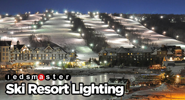 Ski resort lighting