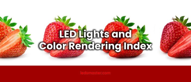 LED Lights and Color Rendering Index