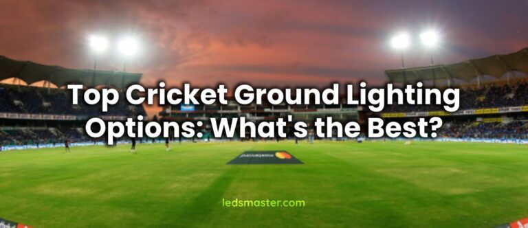 best cricket field lighting options