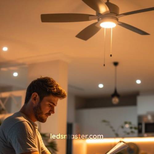 ceiling fan with light bulb