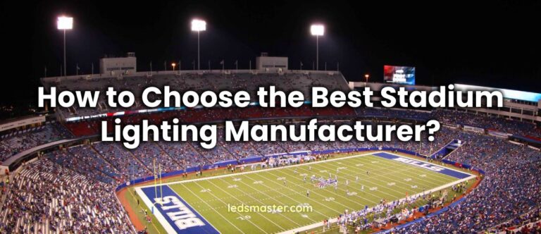 how to select the best stadium lighting suppliers